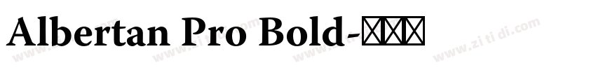 Albertan Pro Bold字体转换